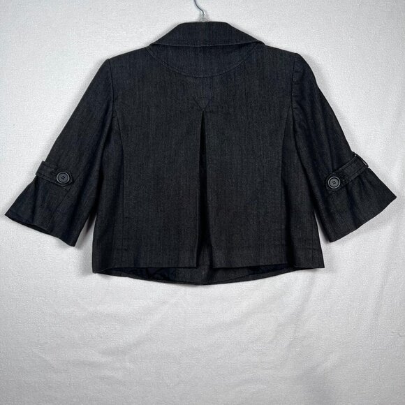 Ann Taylor Loft Petites Charcoal Double Breasted Career Blazer Jacket Sz 6P - Picture 3 of 16